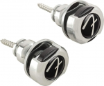 Fender Infinity Strap Locks kroomitud rihmalukud elektrikitarridele ja basskitarridele, lihtne paigaldada, tugev haare, libisemiskindel, vastupidav metallist disain, sisaldab kinnituskruvisid