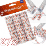 Carpeta 27 serpentiinid * 40. s&uuml;nnip&auml;ev * peo ja s&uuml;nnip&auml;eva kaunistuseks | 3 rulli, igas 9 madu koos liiklusm&auml;rgi numbriga 40 | Lauakaunistuse serpentiin