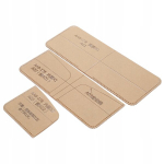 L&uuml;hike akr&uuml;&uuml;lrahakott, &scaron;abloon, k&auml;ekott, isetehtud muster