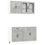 4-osaline k&ouml;&ouml;gikapi komplekt Kalmar, betoonhall, tehispuit CFE68709