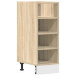 alumine kapp，hoiukapp &ldquo;Riga&rdquo; Sonoma tamm 30x44,5x81,5 cm ehituspuit CFE99525