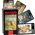 M&uuml;stiline Erootiline Tarot Kaardipakk Veekindla Paberiga Ennustamiseks, Tuleviku Ennustamiseks ja Vaimseks Juhendamiseks, Sisaldab Intuitsiooni Arendamise ja Esoteerilise Taju Elementidega'