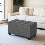 Tumba, esikupink, 76 x 38 x 40 cm, helehall, Hoiukott-tool, istumispukk, 76 x 38 x 40 cm, helehall