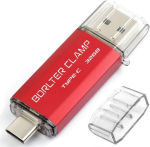 USB pulk Usb-c 32gb Otg 2in1 m&auml;lupulk, Usb 3.0, punane