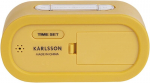 Karlsson Ka5753ye Digitaalne &auml;ratuskell Lcd taustavalgustusega, kummist Abs, kummist kollakasooker, kollane, H7 x 5 x 14 cm