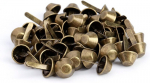 50 x nahak&auml;sit&ouml;&ouml; needid, poolringikujulised k&auml;ekoti koonusejalad, naelapead, nahak&auml;sit&ouml;&ouml; tarvikud rahakottidele, k&auml;ekottidele, kingadele (messing, 10 mm)