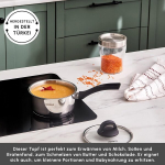 Karaca Gastro Piimapott, 16 cm, 304 roostevaba teras, 1.6 liitrine piimakann kaanega