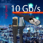 1,0 m - must - 10 tk Cat.7 v&otilde;rgukaabel Lan Ethernet patch kaabel S-ftp Lszh Pimf 10gb s Rj45 pistik Cat6a