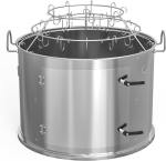 Onlyfire roostevabast terasest suitsuahju keskne k&uuml;psetuss&uuml;steem weber 57 cm s&ouml;egrillile (r&otilde;ngas + peekoni riputuskomplekt), muuda oma grill suitsuahjuks
