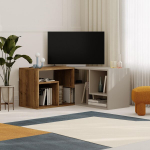 Nurga Tv Laud, Glis, Decortie, 90 x 45 x 35 cm, Tume tamm - Liivakivi