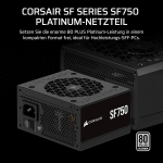 Toiteallikas Corsair Sf750 80 Plus Platinum Sfx toiteallikas, Atx 3.1
