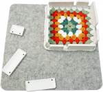 Xnshun 25 t&uuml;kki kamm-n&otilde;elad ja 100 T-n&otilde;ela, kudumise blokeerijate kudumistarvikute komplekt, pingutusmattide kudumiskomplekt, pingutusn&otilde;elad kudumis- ja heegeldamisprojektide blokeerimiseks