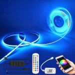 12 V Wifi Cob Led Rgb riba Alexa 5 m, Rgb dimmerdatav Cob valgusriba Led valgusriba, 576 Led-i/m, rakendusega juhitav, &uuml;hildub Alexa Google Home'iga