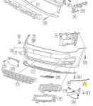 VW GOLF (2013-2017) CLUBSPORT esip&otilde;randakate N/S vasakpoolne 5G0805903G041 Ehtne