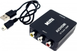 Jzk Rca-hdmi konverteri adapter, 1080p Komposiit-av-hdmi video-audio konverter Usb-kaabliga Pc/xbox/tv/stb/vhs/vcr/dvd salvestile ja toetab Pal/ntsc