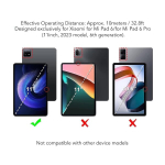 Tahvelarvuti klaviatuur mi pad 6 6 pro jaoks, eemaldatav juhtmevaba klaviatuuri kaitse&uuml;mbris puuteplaadiga, magnetiline bluetooth klaviatuur tahvelarvutile (must)