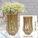 Alovez puslevaas lilledele, puidust vaas lego lilledele, puidust pusle lillevaas lego roosidele, kirsi&otilde;itele, p&auml;evalilledele, tulpidele, nartsissidele