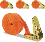 Ortviai 4 kinnitusrihma komplekt koos p&otilde;rkmehhanismiga, 8 m kinnitusrihm, kinnitusrihmad koos p&otilde;rkmehhanismiga, 25 mm laiad rihmad materjali transportimiseks, p&otilde;rkmehhanismiga rihm fikseeritud koormusele (a)
