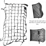 Softbox cellular grid, 50 x 70 cm nailonmaterjalist kokkupandav kaasaskantav softbox grid v&otilde;re kinnitusrihmadega, m&otilde;eldud 50 x 70 cm 4 nurga pehme valguskastiga fotostuudio tarvikutele