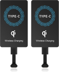 2 tk. Usb C juhtmevaba laadimisvastuv&otilde;tja, &uuml;li&otilde;huke, kleepuva silikooniga