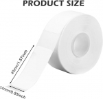 Parthan etiketimasina teip, 160 tk, 14 x 40 mm etiketid termoprinter, &uuml;hildub termoprinteritega kontoritarvete jaoks, etiketid printeritele, etiketiteip, valge