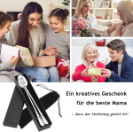 Emadep&auml;eva kingitused emale, 2 kohvilusika komplekt graveeringuga Sch&ouml;n dass es Dich Gibt, emadep&auml;eva kingitus parimale emale, vanaemale, naisele, s&uuml;nnip&auml;eva, aastap&auml;eva, lihav&otilde;tte kingitused parimale s&otilde;brale