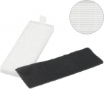 Asendus tolmuimeja filter ja k&uuml;lgharjade komplekt Silvercrest Ssra 1 robottolmuimejale, varuosad, tarvikud, 6 filtrit + 6 k&uuml;lgharja