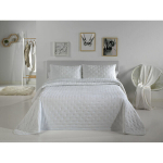 Dekoratiivne voodipesu - Pierre Cardin - Voodi 135 cm - Valge C4 - 235x270 cm - Mikrokiud - Sisaldab padjap&uuml;&uuml;ri