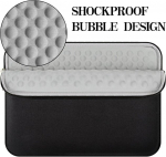 Jooeer 15,6-tolline s&uuml;learvuti &uuml;mbris, &uuml;hildub 15,6" chromebook s&uuml;learvutiga, &otilde;huke p&otilde;rutuskindel polsterdatud kotikate taskuga naistele ja meestele, must