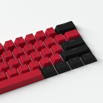 61 taustivalgustusega musta/punase klahvikatte komplekt Pbt Keycaps Oem profiil Cherry Mx Switch Rk61 mehaanilisele m&auml;nguriklaviatuurile (ainult klahvikatted)