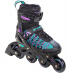 Rulluisud reguleeritavad Raven Cande Black/Mint/Violet