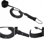 Wantouth surfilaua aeru leash 7 mm sup turvalisuse leash topeltp&ouml;&ouml;rdega surf turvajala elastne leash jalga aasa takjapaelaga sup lauaga p&uuml;sti aerutamiseks