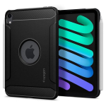 iPad Mini 6 &uuml;mbris - SPIGEN - Rugged Armor - Must Matt - S&uuml;sinikkiud - &Otilde;hukaitse