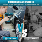 Ecarke plastikkeevitusseade, juhtmevaba, kaasaskantav, ma-kita 18 v akule, auto p&otilde;rkeraua remondikomplekt 120 w 400 tk 4 t&uuml;&uuml;pi kuumklambritega, plastiku remondikomplekt autole (aku ei kuulu komplekti)