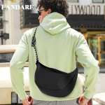 Fandare &Uuml;likerge &otilde;lakott naistele ja meestele, Messenger Bag, suure mahutavusega Crossbody kott reisimiseks, kooli, kolledži, v&auml;litingimustes koolikott, mobiiltelefoni &uuml;mbris, veekindel nailon, must, vabaaja