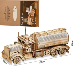 3d pusle Tank Truck puidust mudel t&auml;iskasvanutele ehitamiseks, mehaanilised mudelikomplektid, puidust Diy meisterdamism&auml;ngud, hariv puidust pusle kingitus teismelistele ja t&auml;iskasvanutele