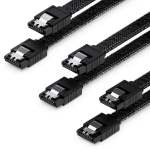 Deleycon Sata 3 kaablikomplekt 3 x 50cm 6gbit/s must