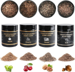 Boruit suitsutuslaastud puidust, 90 g, 100% naturaalsed aroomi suitsutuslaastud, kvaliteetsed &otilde;una / kirsi / tamme / hikkoripuu grillsuitsuahju laastud