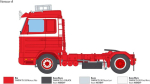 Italeri 3950 1:24 Scania 143m 500 Streamline 4x2 mudeliehituskomplekt, staatiline mudeliehitus, k&auml;sit&ouml;&ouml;, hobi, liimimine, plastikkomplekt, detailne mitmev&auml;rviline