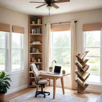 Raamaturiiul, puukujuline riiul, 25 x 50 x 141.5 cm, vintage pruun