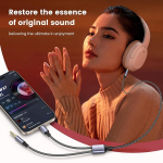 Moswag usb c kuni 3.5 mm audio aux kaabel, type c kuni dual 3.5 mm k&otilde;rvaklappide stereo kaabel, audio y kaabli pesa 3.5 mm &uuml;hildub k&otilde;rvaklappide, auto, kodu stereo k&otilde;lariga (4 m)