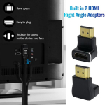 Mygatti 4k Hdmi kaabel 1.5 meetrit / 2 tk pakendis, Ultra Hd Hdmi 2.0 kaabel, punutud nailon ja kullatud pistikud, 4k @ 60 Hz, Hdcp 2.2, Arc, Hdmi kaabel s&uuml;learvutile, monitoridele, Hdtv-le, Ps5-le, Xbox One'ile ja