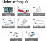 Raspberry Pi 4 8gb stardikomplekt | Ametlik Usb-c toiteplokk 15w | Ametlik korpus | 64gb Edition | 4k Micro Hdmi kaabel | Jahutusradiaatori komplekt