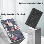 Fintie Klaviatuurikohver Samsung Galaxy Tab A9 Plus 11-tollisele 2023 tahvelarvutile Sm-x210/x216/x218, klaviatuurikate magnetilise eemaldatava saksa Bluetooth-klaviatuuriga, &otilde;itsev hibisk