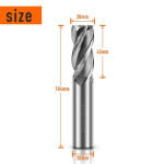 Asnomy 20 mm Hss otsfrees Cnc treipingile sirge varrega, 4 soonega spiraalne l&otilde;ikur freesikomplekt puurotsfreesi l&otilde;iketerad