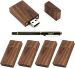 USB pulk Yaxiny 5 tk ristk&uuml;likukujuline p&auml;hklipuu 2.0/3.0 usb-m&auml;lupulk usb-ketas m&auml;lupulk puidust (3.0/32gb)