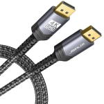 Jsaux Displayport kaabel 3m, 4k@60hz, 2k@165hz, punutud nailon