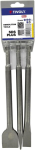 Tivoly 10901070043 L250mm Sds+ lammutust&ouml;&ouml;riistad - terav peitel - 20mm 3/4", peitel - 40mm suur peitel (3 tk pakis), 30 W, 220 V, hall