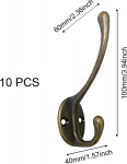 Quozuo 15 kahepoolse seinakonksu ja 10 gooseneck konksu komplekt koos kruvidega mantlitele, vannituppa, k&ouml;&ouml;ki, retro