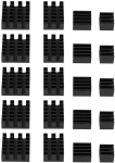 Must alumiiniumist heatsink jahutusradiaator koos teibiga 2/3/4 3b+4b